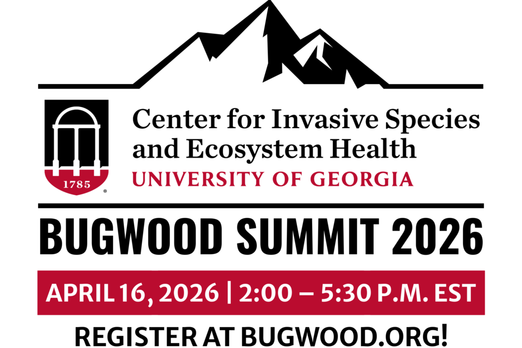 A graphic advertising the 2026 Bugwood Summit.